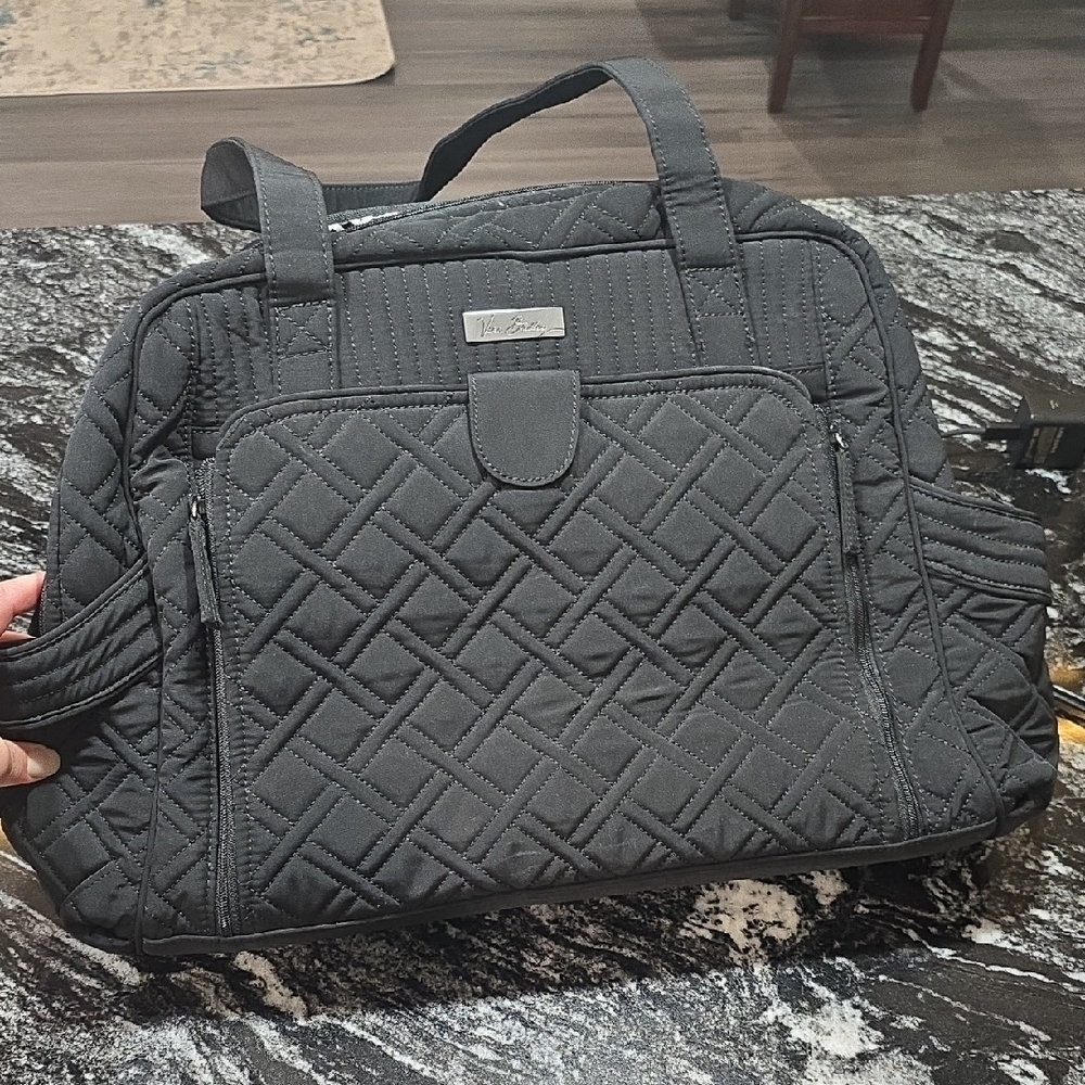 Diper Bag - Vera Bradley Black Quilted Bag